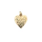 8 Krt. Hanger van een hartje (mozaïek, liefde) (mozaïek), Sieraden, Tassen en Uiterlijk, Antieke sieraden, Ophalen of Verzenden