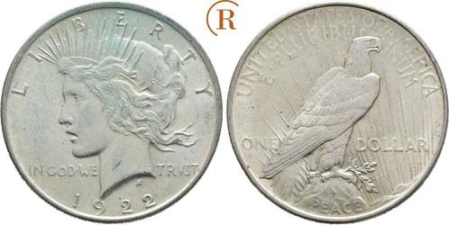 Dollar 1922 Usa: (MuntenenBankbiljetten-Wereldmunten), Postzegels en Munten, Munten | Amerika, Verzenden