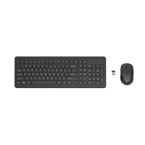 HP 330 draadloze muis en toetsenbord zwart, Computers en Software, Toetsenborden, Toetsenbord en muis-set, Draadloos, Qwerty, Nieuw