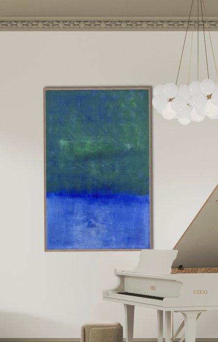 Stefanie Raus - Colorfield Blue 1056 XXL, Antiek en Kunst, Kunst | Schilderijen | Modern