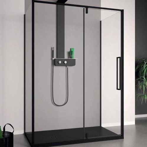 Douchecabine Lacus Murano 140 cm Helder Glas Met Klapdeur, Doe-het-zelf en Verbouw, Sanitair, Douche, Nieuw, Ophalen of Verzenden