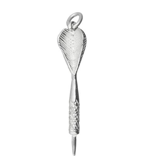 Zilveren Dartpijl groot ketting hanger, Sieraden, Tassen en Uiterlijk, Kettinghangers, Verzenden