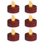 Led waxinelichtje | PerfectLED | 6 stuks (Batterijen, Rood), Verzenden, Nieuw