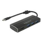 Premium USB-C naar HDMI en 3x USB-A adapter met DP, Audio, Tv en Foto, Audiokabels en Televisiekabels, Nieuw, Ophalen of Verzenden