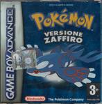 Game Boy Pokemon Sapphire Version - Italiaans (In doos), Spelcomputers en Games, Games | Nintendo Game Boy, Verzenden, Zo goed als nieuw