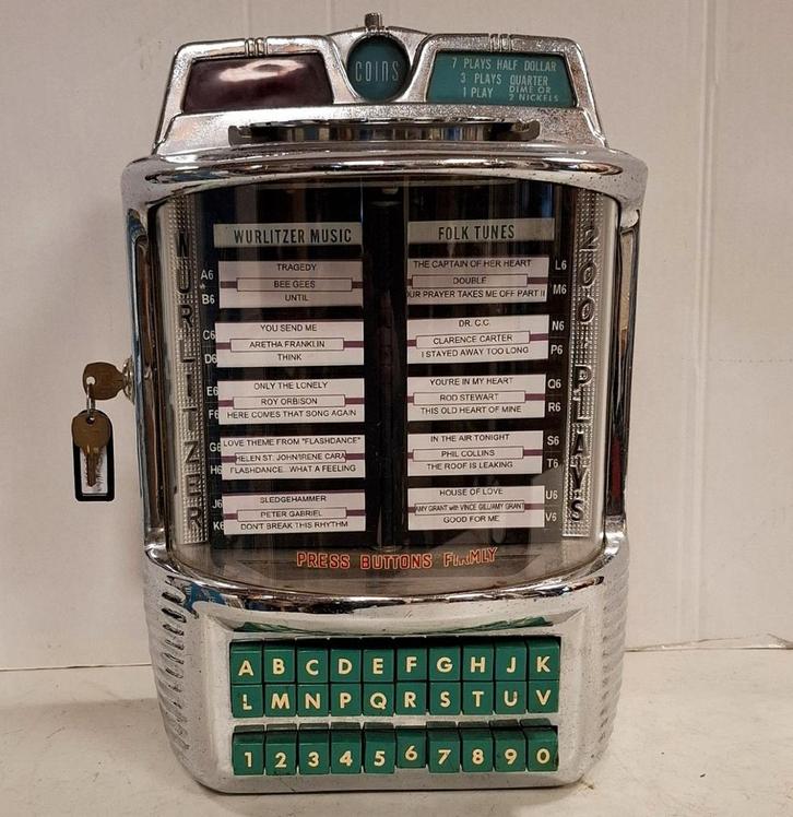 Wurlitzer 5250 Wallbox - 1957, Verzamelen, Automaten | Jukeboxen, Ophalen