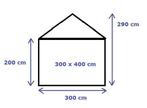 Premium Partytent PVC 3x4x2 mtr in Wit-Beige (3x4 meter), Verzenden, Nieuw, 2 meter of meer, Partytent