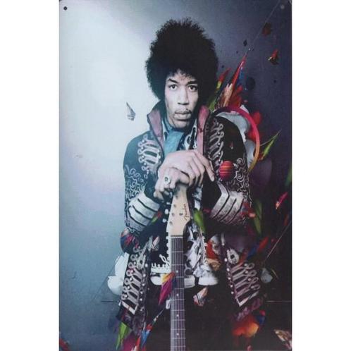 Wandbord - Jimi Hendrix In Full Colour, Verzamelen, Muziek, Artiesten en Beroemdheden, Poster, Artwork of Schilderij, Nieuw, Ophalen of Verzenden