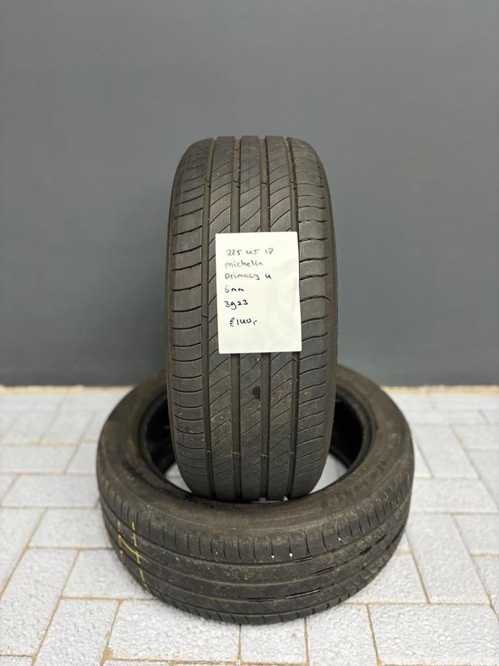 225/45/17 MICHELIN PRIMACY 4 6MM 2 STUKS 140,- (2023), Auto-onderdelen, Banden en Velgen, 17 inch, BOVAG lid, Stiba lid, Erkend duurzaam