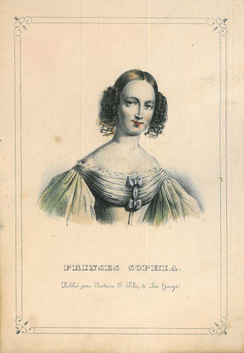 Portrait of Sophie of Wurttemberg, Antiek en Kunst, Kunst | Etsen en Gravures