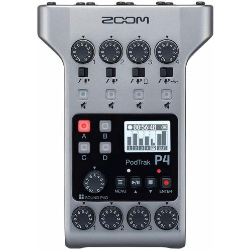 Zoom PodTrak P4 podcast recorder, Audio, Tv en Foto, Professionele Audio-, Tv- en Video-apparatuur, Verzenden