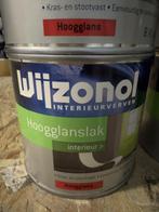 Wijzonol hoogglanslak interieur alkyd - RAL 7021 - 1 liter, Overige kleuren, Nieuw, Ophalen of Verzenden, Lak