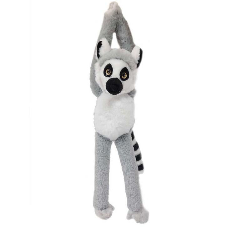 Eco Knuffel Hangaap katta - Ringstaartmaki - Grijs-Zwart-Wit, Kinderen en Baby's, Speelgoed | Knuffels en Pluche, Nieuw, Ophalen of Verzenden