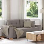 vidaXL Loveseat Bank Taupe 140 cm Stof, Huis en Inrichting, Verzenden, Nieuw, Stof