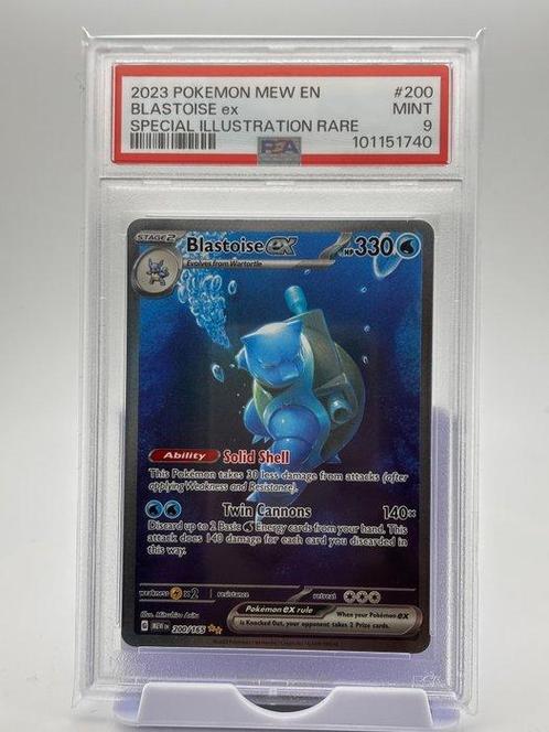 Pokémon - 1 Graded card - Mew en - Blastoise - PSA 9, Hobby en Vrije tijd, Verzamelkaartspellen | Pokémon