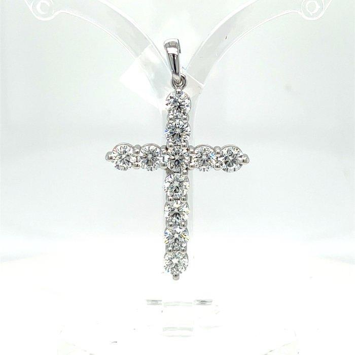 Hanger - 14 karaat Geel goud - 5.50ct. tw. Diamant, Sieraden, Tassen en Uiterlijk, Antieke sieraden