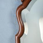 Brede Soester spiegel met facet en gestoken kroontje ca 1890, Antiek en Kunst, Ophalen of Verzenden