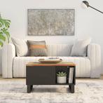 vidaXL Salontafel 60x50x35 cm massief gerecycled hout, 50 tot 100 cm, Verzenden, Nieuw, 50 tot 100 cm