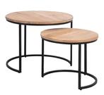 2dekans | Multifurn Bijzettafel Mango Hout 45x45x45 cm –, Huis en Inrichting, Ophalen of Verzenden, Zo goed als nieuw