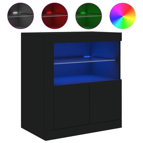 Dressoir Zwart LED 60cm | OP=OP | Slechts een Paar!, Huis en Inrichting, Kasten | Dressoirs, 50 tot 100 cm, 25 tot 50 cm, Nieuw