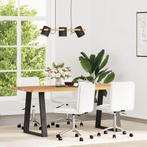 vidaXL Eetkamerstoelen 4 st kunstleer wit, Huis en Inrichting, Stoelen, Verzenden, Nieuw, Wit