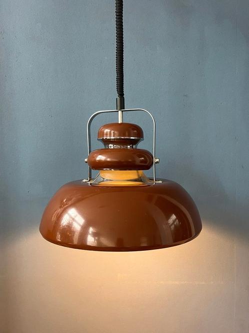 Anvia Mid Century Space Age Brown Pendant Lamp, Huis en Inrichting, Lampen | Hanglampen, Nieuw, Ophalen of Verzenden