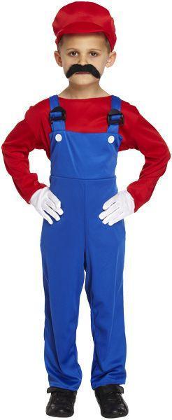 Mario kostuum kind, Hobby en Vrije tijd, Feestartikelen, Feestartikel, Nieuw, Verzenden