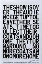 Christopher Wool (1955) - The Show is over