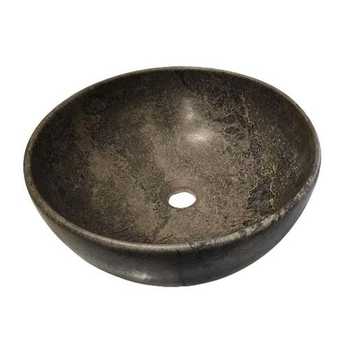 Sani Royal Waskom Rond Marmer Mokka Brown met, Doe-het-zelf en Verbouw, Sanitair