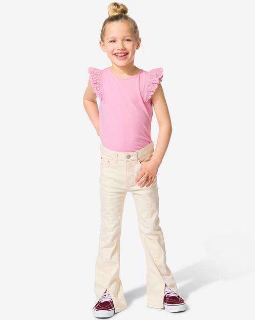 HEMA Kinderbroek flared fit ecru van €19.99 voor €5.99 sale, Kinderen en Baby's, Kinderkleding | Overige, Nieuw, Verzenden