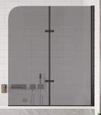 Badwand Austin 110 x 140 cm Rookglas Zwart Badscherm, Doe-het-zelf en Verbouw, Sanitair, Nieuw, Bad, Verzenden