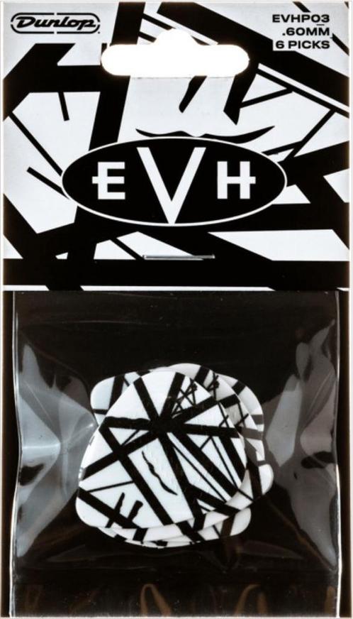 Jim Dunlop Eddie Van Halen Max Grip plectrum 0.60 mm 6-pack, Muziek en Instrumenten, Instrumenten | Toebehoren, Elektrische gitaar