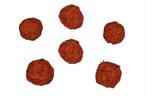 Rotan stro bal 15 stuks ORANJE dia 4 cm. Rota. NBal, Ophalen of Verzenden, Nieuw