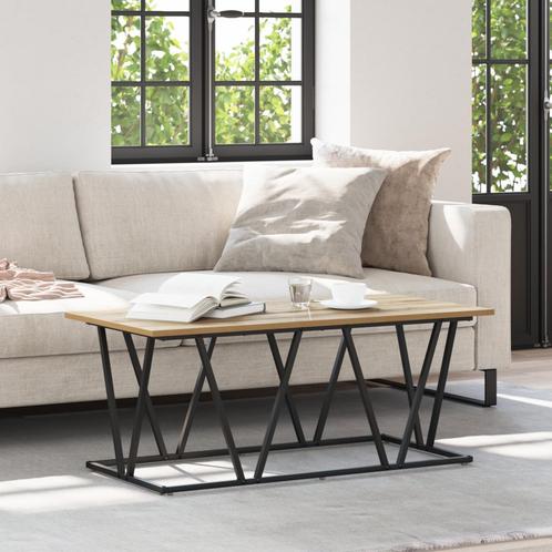 vidaXL Koffietafel Artisan Eiken 100x50x40 cm Van, Huis en Inrichting, Tafels | Salontafels, 100 tot 150 cm, Nieuw, Overige houtsoorten