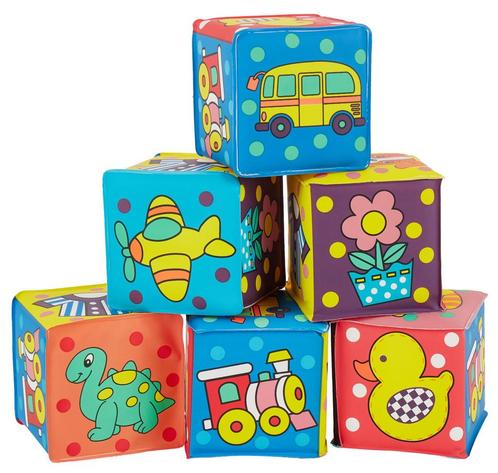 Bieco 6 Stuks Stapelkubussen 11000403, Kinderen en Baby's, Speelgoed | Babyspeelgoed, Nieuw, Verzenden