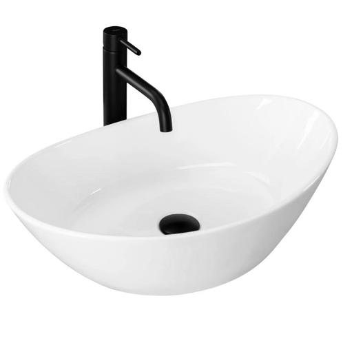 Rea Kate 45 - Ovale Waskom 450x270 mm - Wit Keramiek, Doe-het-zelf en Verbouw, Sanitair, Nieuw, Ophalen of Verzenden