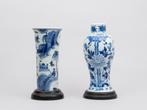 2 porseleinen vazen, China, Qing periode, 19e eeuw en later