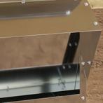 vidaXL Kip voerbak Zilver 40,5 x 45 x 41 cm Gegalvaniseerd, Dieren en Toebehoren, Verzenden, Nieuw