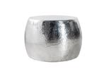 Ronde salontafel ORIENT 60cm zilver metaal aluminium, Ophalen of Verzenden, Nieuw