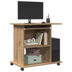 vidaXL Computerbureau 80x50x75 cm bewerkt hout artisanaal, Huis en Inrichting, Bureaus, Verzenden, Nieuw