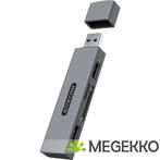 Sitecom USB Stick Card Reader with 2 USB ports, Verzenden, Nieuw, Sitecom