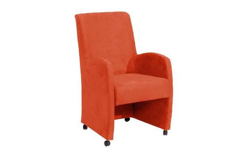 Eetkamerstoel Paulo - eetkamerstoelen - Oranje, Huis en Inrichting, Stoelen, Nieuw, Stof