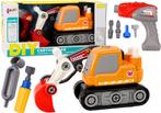 Rupsgraafmachine speelgoed - oranje - 30x19x13.5 cm - inc..., Kinderen en Baby's, Ophalen of Verzenden, Nieuw
