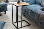 industrieele bijzettafel SLIM LINE 43cm wild eiken zwarte, Huis en Inrichting, Ophalen of Verzenden, Nieuw