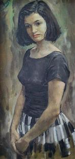 Johann von Stein (1896-1965) - Portret van jonge vrouw.