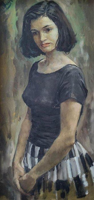 Johann von Stein (1896-1965) - Portret van jonge vrouw., Antiek en Kunst, Kunst | Schilderijen | Klassiek