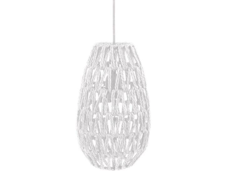 Leitmotiv Rope Pin - Hanglamp - Gevlochten papier - Wit - Ø, Huis en Inrichting, Lampen | Hanglampen, Nieuw, Verzenden