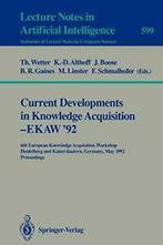 Current Developments in Knowledge Acquisition -. Wetter,, Zo goed als nieuw, Wetter, Thomas, Verzenden