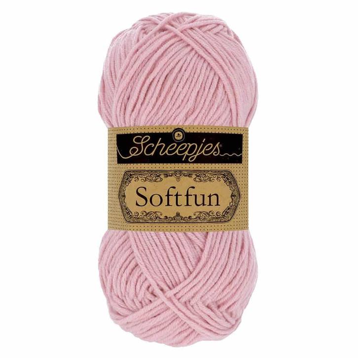 Scheepjes Softfun 50g - 2653 Flamingo, Hobby en Vrije tijd, Breien en Haken, Nieuw, Verzenden