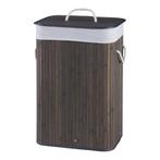 [en.casa] Wasmand Salla bamboe met waszak 60x40x30 cm 72 L d, Huis en Inrichting, Badkamer | Badtextiel en Accessoires, Verzenden